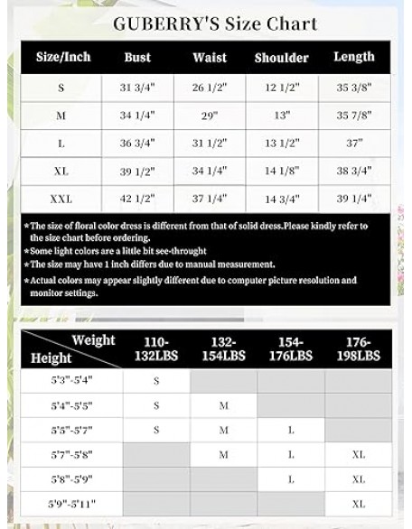 GUBERRY Womens Wrap V Neck Sleeveless Sundress Summer Flare Tank Dress with Pockets